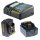 Titan battery angle grinder brushless PAG521B-CORE 125mm 2 batteries + charger