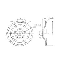 Titan Diamantschleiftopf &Oslash; 125 mm