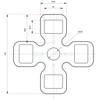 Fr&auml;skopf mit 16 abgewinkelten Fr&auml;ssternen f&uuml;r Betonfr&auml;se PSB1514