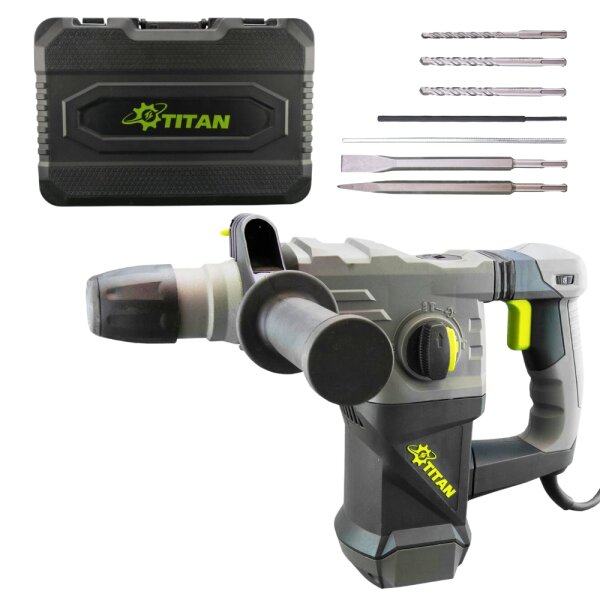 Titan Bohrhammer PP3216 1500W  SDS Plus inkl. Zubehör